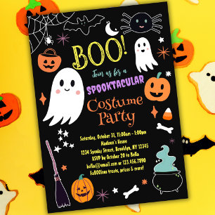 Cute Halloween Costume Party Invitation