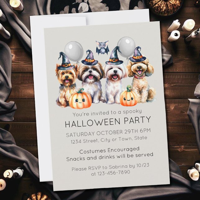 Cute Halloween Costume Party Invitation (Creator Uploaded)