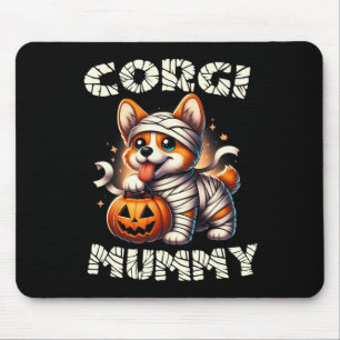 Cute Halloween Costume Welsh Corgi Mummy Dog Lover Mouse Pad