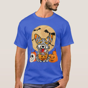 Cute Halloween Costume Welsh Corgi Mummy Dog Lover T-Shirt