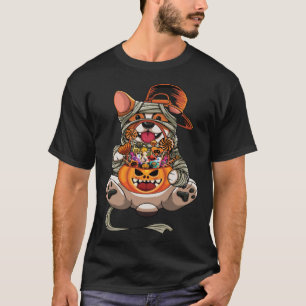 Cute Halloween Costume Welsh Corgi Mummy Dog T-Shirt