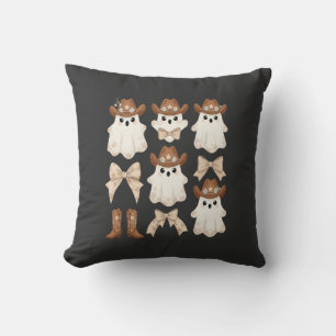 Cute Halloween Cowboy Ghost Cushion