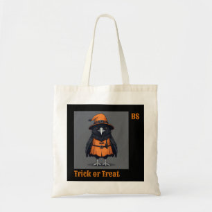 Cute Halloween crow in Disguise   Trick or Treat Tote Bag