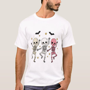 Cute Halloween Dancing Skeletons T-Shirt