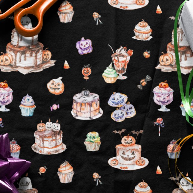 Cute Halloween Dessert Pattern Apron Tissue Paper (Creator Uploaded)