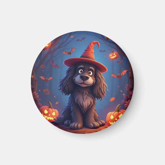 Cute Halloween dog Magnet (Front)