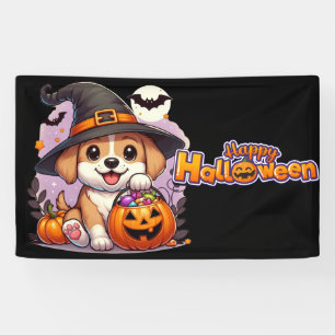 Cute Halloween dog/puppy Banner