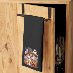 Cute Halloween dog/puppy Tea Towel