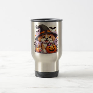 Cute Halloween dog/puppy Travel Mug