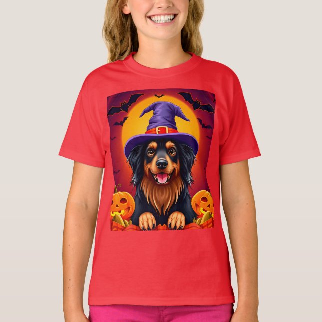 Cute halloween dog T-Shirt (Front)