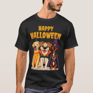 Cute Halloween Dogs Funny - Unique Design T-Shirt
