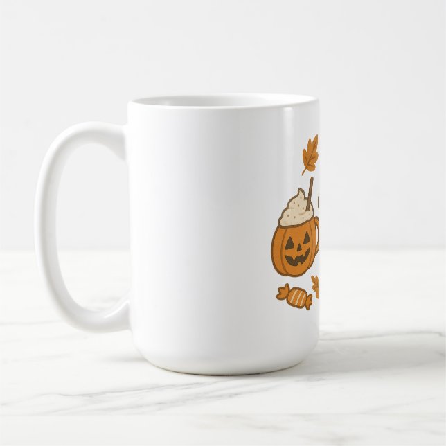 Cute Halloween Drinks,  Spooky Coffee  Mug (Left)