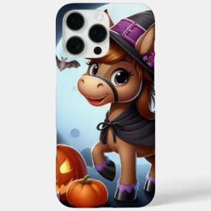 Cute Halloween/Fall horse, bat & pumpkins iPhone 16 Pro Max Case