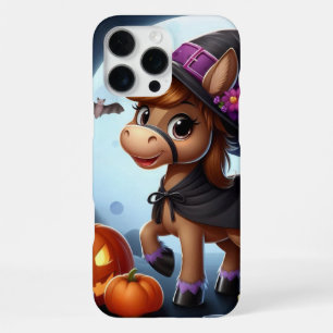 Cute Halloween/Fall horse, bat & pumpkins iPhone 16 Pro Max Case