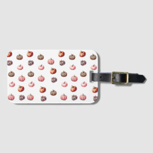 cute Halloween/Fall pumpkin pattern Luggage Tag
