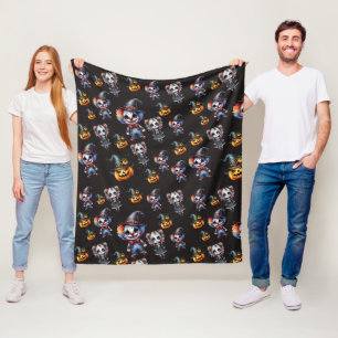 Cute Halloween Fleece Blanket