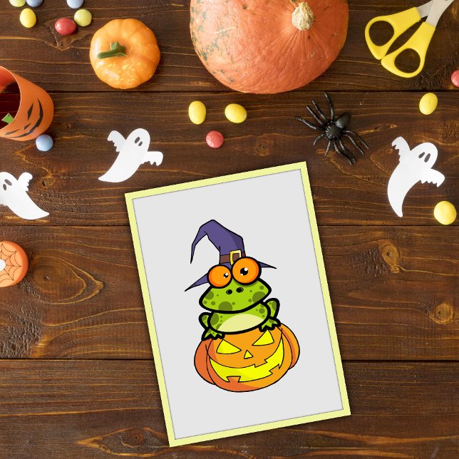 Cute Halloween Frog Invitation (Creator Uploaded)