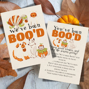 Cute Halloween Games Boo Neighbor Game Card
