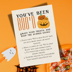 Cute Halloween Games Boo Neighbour Game Card