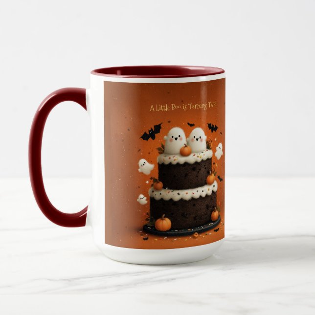 Cute Halloween Ghost A Little Boo  Mug (Left)