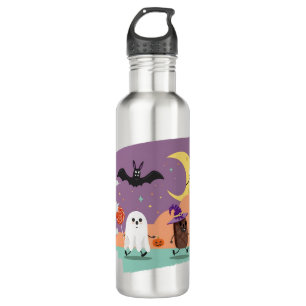 Cute Halloween Ghost and Candy Friends 710 Ml Water Bottle