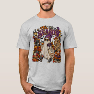 Cute Halloween Ghost Autumn Pumpkin Spooky Fall De T-Shirt