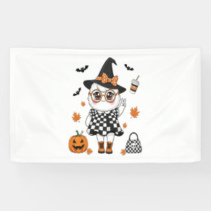 Cute Halloween Ghost Banner