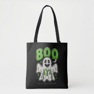 Cute Halloween Ghost BOO Slime Tote Bag