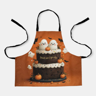 Cute Halloween Ghost Cake A Little Boo Apron