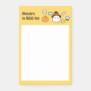 Cute halloween, ghost & candies post-it notes