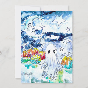 Cute Halloween Ghost Card