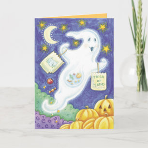 Cute Halloween Ghost Cards