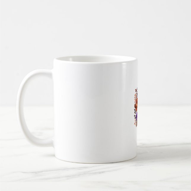Cute Halloween Ghost Cat Design  Coffee Mug (Left)