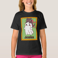 Cute Halloween Ghost Custom Name Stamp