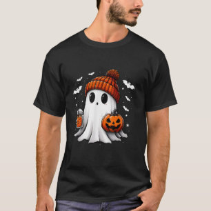 cute halloween ghost drink pumpkin T Shirt