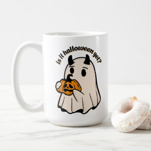 Cute Halloween Ghost Fall Funny Coffee Tea Mug