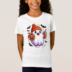 Cute Halloween Ghost Girl's T-Shirt