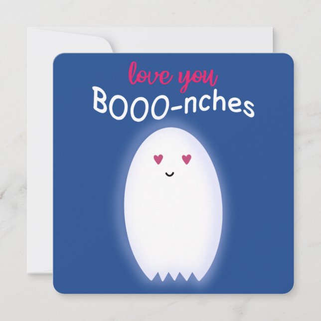 Cute Halloween ghost Holiday Card (Front)