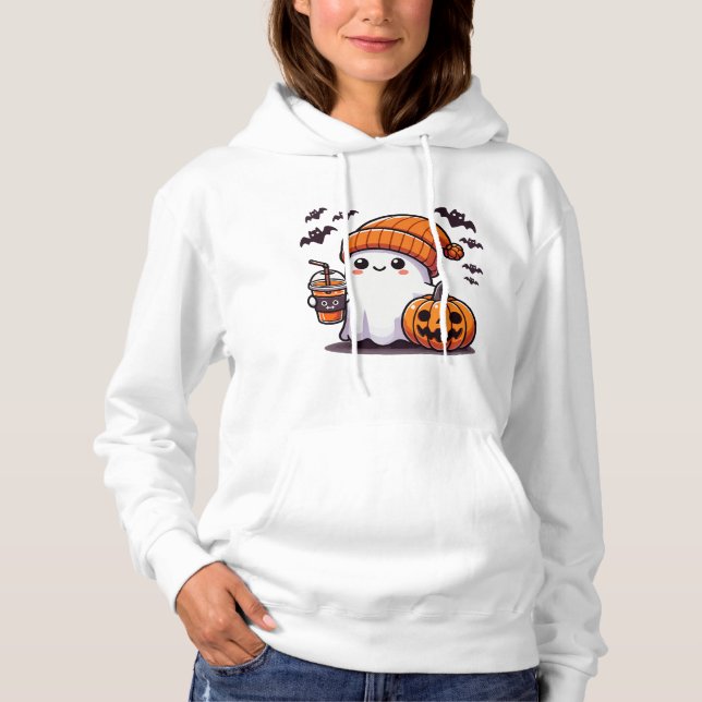 Cute Halloween Ghost Hoodie (Front)