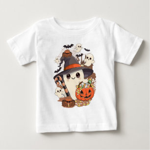 Cute Halloween Ghost Kawaii Style Baby T-Shirt