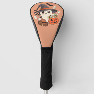 Cute Halloween Ghost Kawaii Style Golf Head Cover