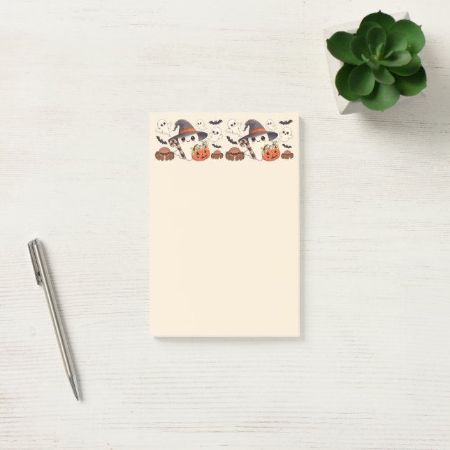 Cute Halloween Ghost Kawaii Style Post-it Notes (Office)