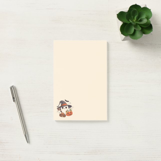 Cute Halloween Ghost Kawaii Style Post-it Notes (Office)