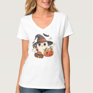 Cute Halloween Ghost Kawaii Style T-Shirt