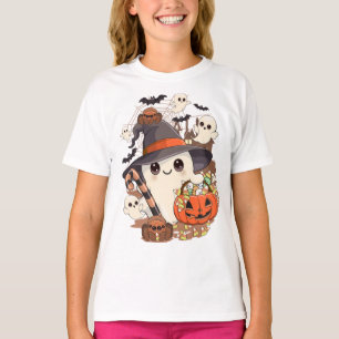 Cute Halloween Ghost Kawaii Style T-Shirt