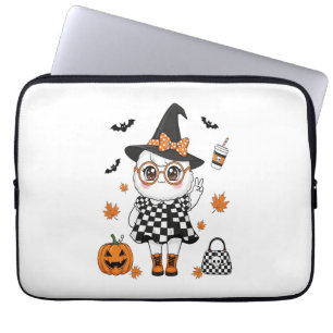 Cute Halloween Ghost Laptop Sleeve