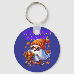Cute Halloween Ghost Milk Tea Keychain