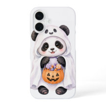 Cute Halloween Ghost Panda Pumpkin Candy iPhone 16