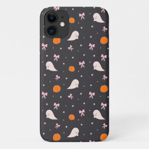 Cute Halloween Ghost Pattern Phone Case Black