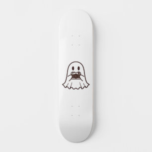 Cute Halloween Ghost Photographer Skateboard